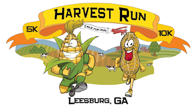 I would love this race just for the deranged corn cob on the T-shirt design Leesburg, Georgia, Harvest Run