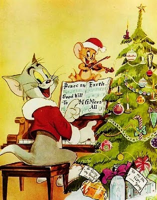 ..COOL PICS AND WALLPAPERS FOR MOBILES..: MERRY CHRISTMAS TOM AND JERRY