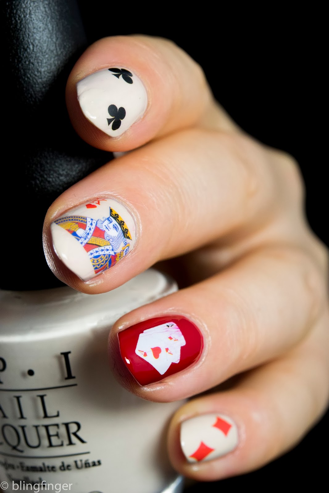 Poker nail decals