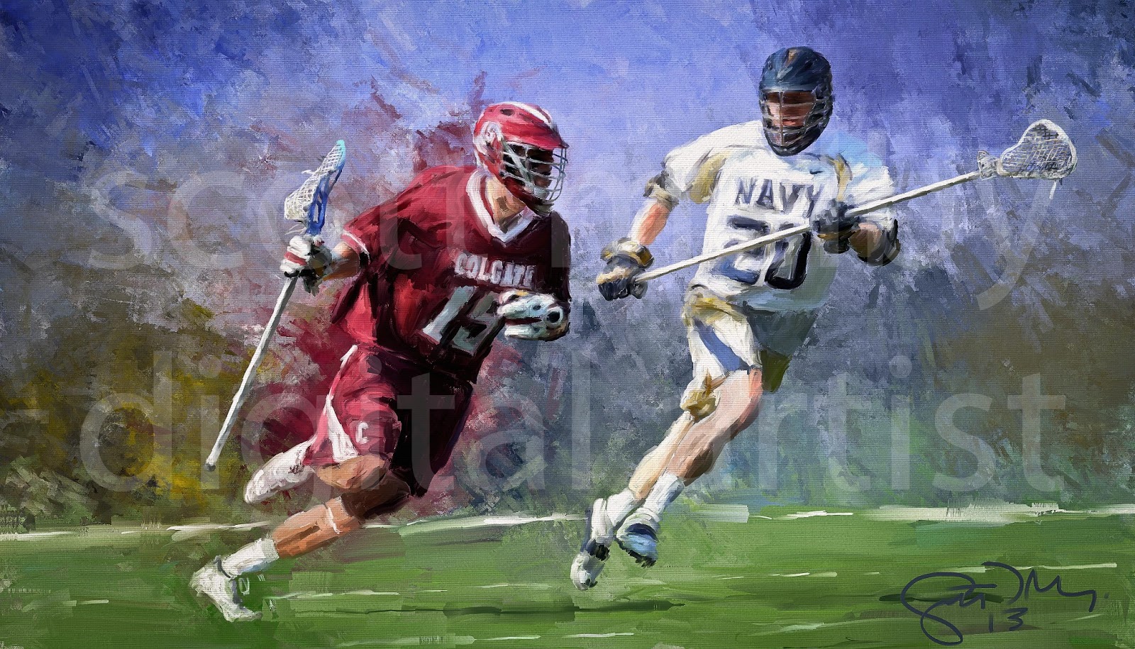 Lacrosse Art by Scott Melby