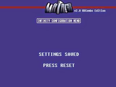 Setting bios Matrix infinity configuration menu Setting bios Matrix infinity configuration menu