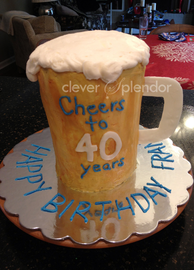 clever splendor Beer mug cake