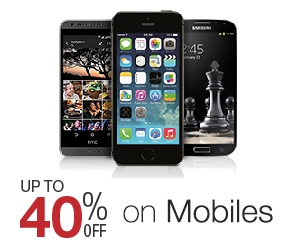 Upto 40% Off on Mobiles