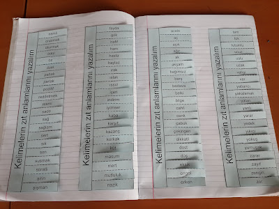 Kübra'nın dersi: İNTERAKTİF EŞSESLİ, EŞ VE ZIT ANLAMLI KELİMELER