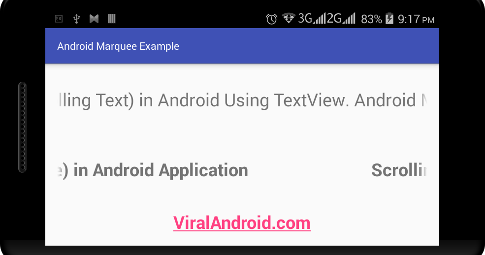 Create Scrolling Text (Marquee) in Android TextView Viral Android