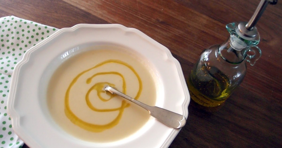 Milk and Honey Cauliflower Soup with Porcini Oil