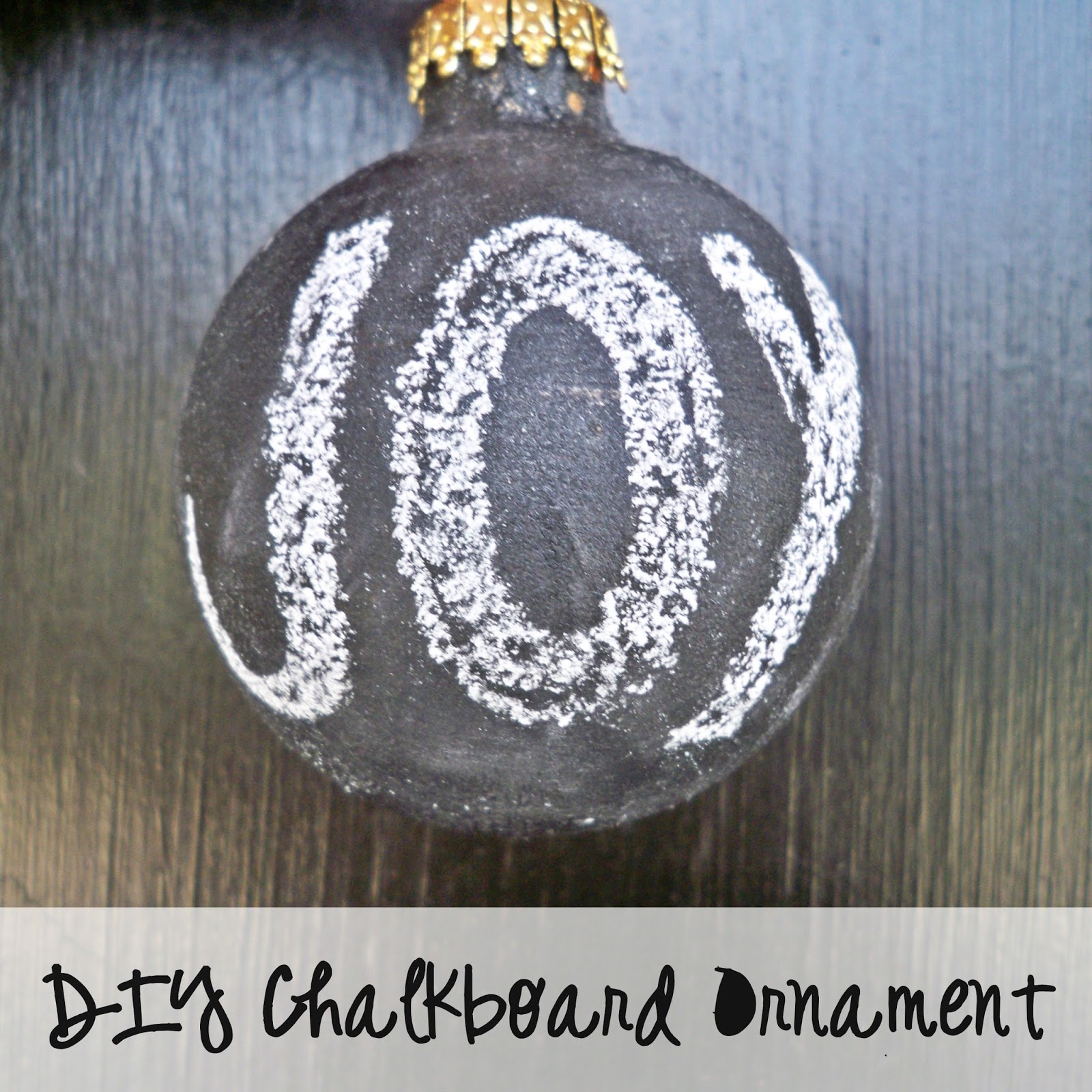 Let's Drink Coffee, Darling DIY Chalk Paint Christmas Ornament