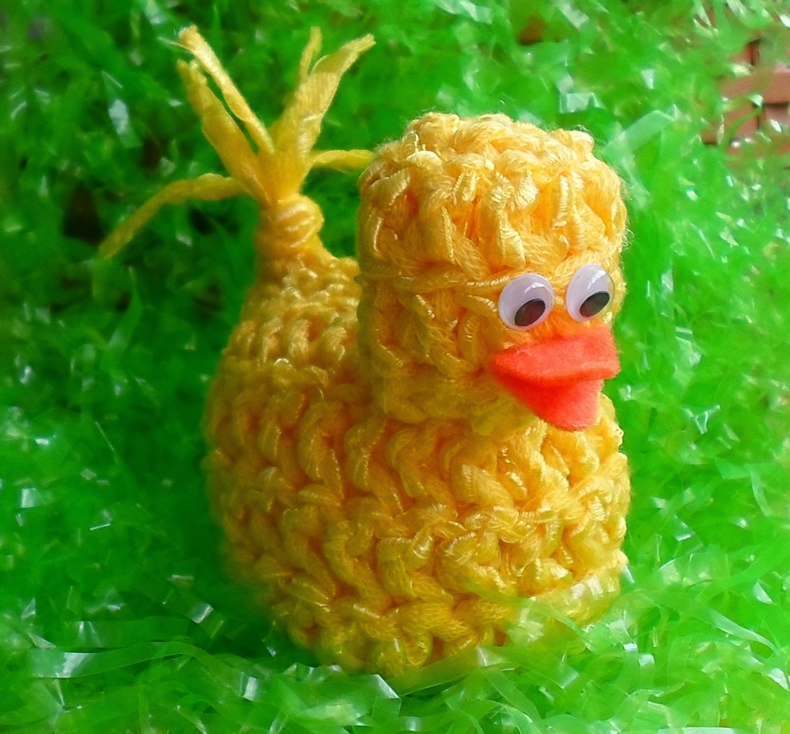 Happier Than A Pig In Mud Crochet Duckie Plastic Easter Egg Holder
