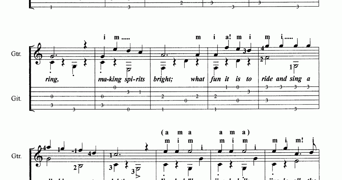 5 Free Jingle Bell Rock Tab