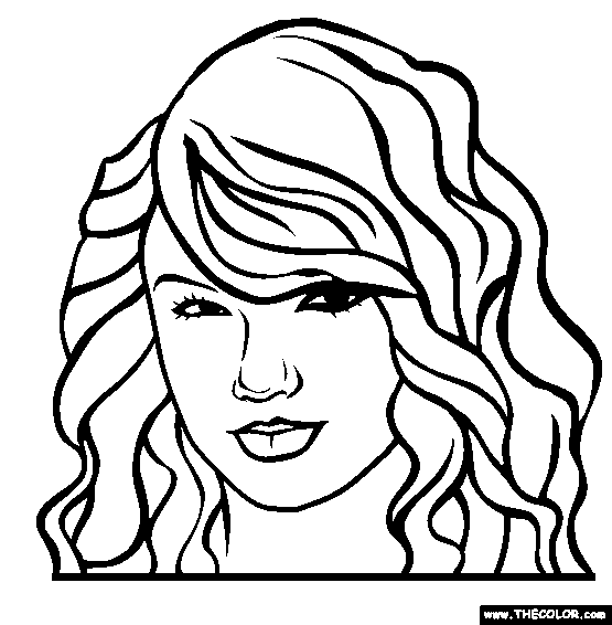 coloriage taylor swift