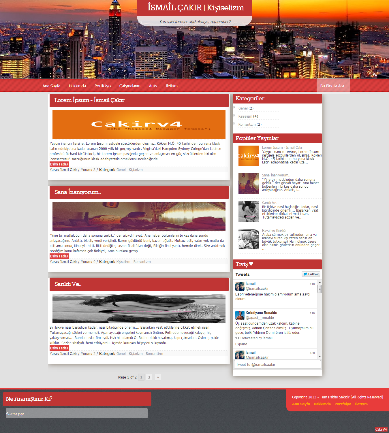 Blogger Çakır v4 Blog Teması Blogger Çakır v4 Blog Teması