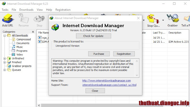 Download IDM 6.23 Build 17 Full crack mới nhất ngày 24/7/2015