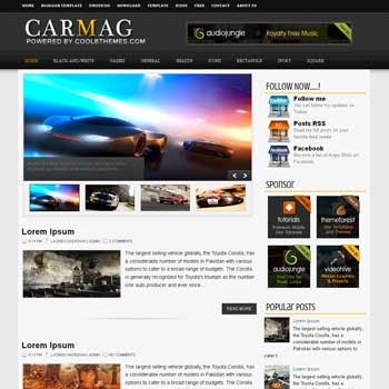 CarMag blogger template. template blogspot free