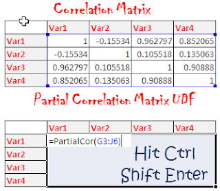 VBA code for Partial Correlation Matrix