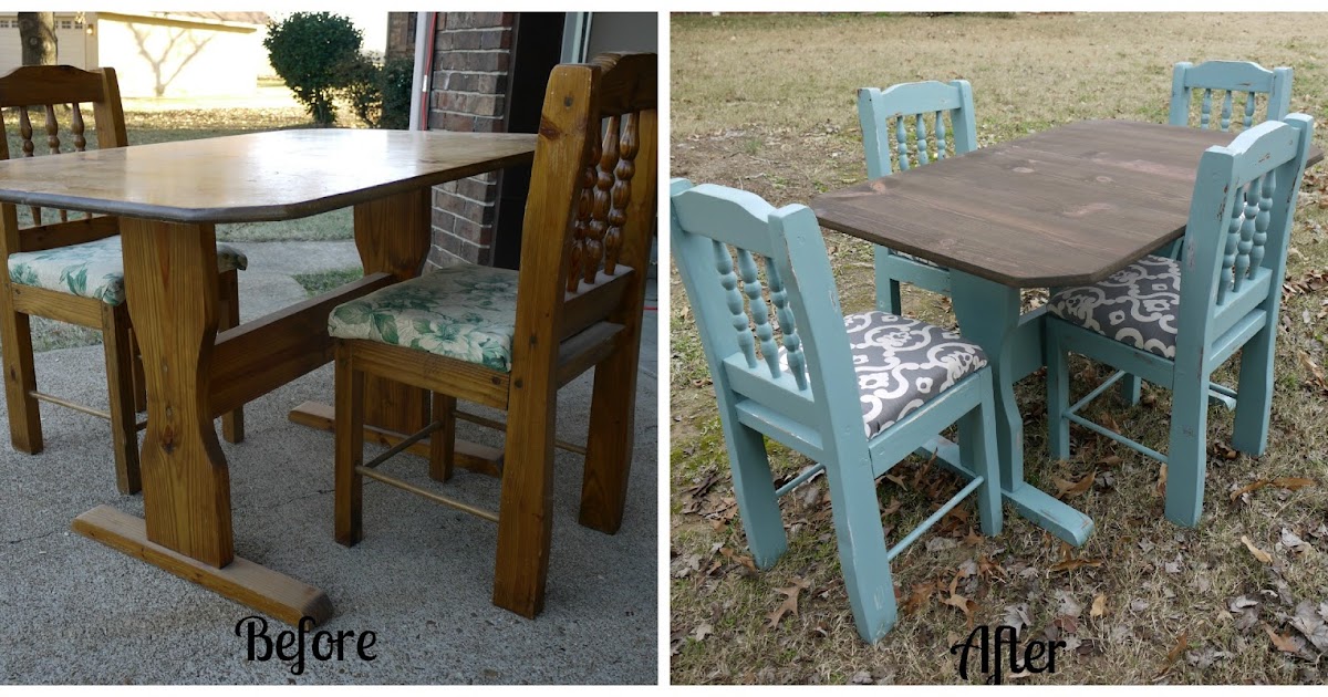Garbage to Glam How To Refinish a Kitchen Table