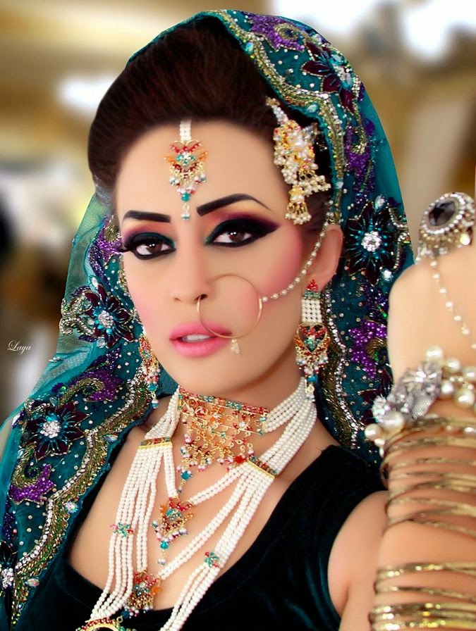 new bridal jhumka and nose ring 2015 Utho Jago Pakistan