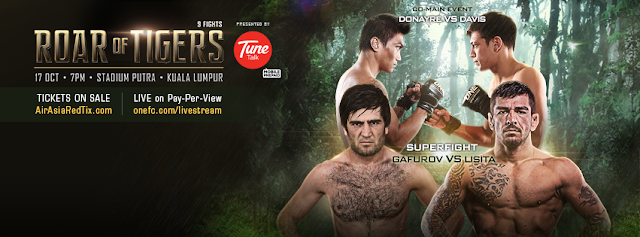ONE FC 21 Roar of Tigers banner