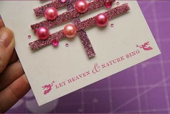 DIY Strips Paper Christmas Card - The Idea King