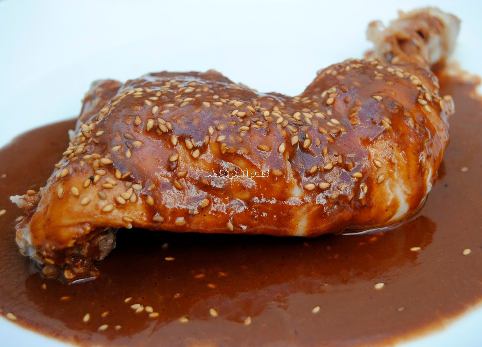 Pollo con Salsa de Mole. Vídeo Receta Asopaipas. Recetas de Cocina