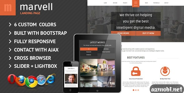 Marvell Responsive Landing Page