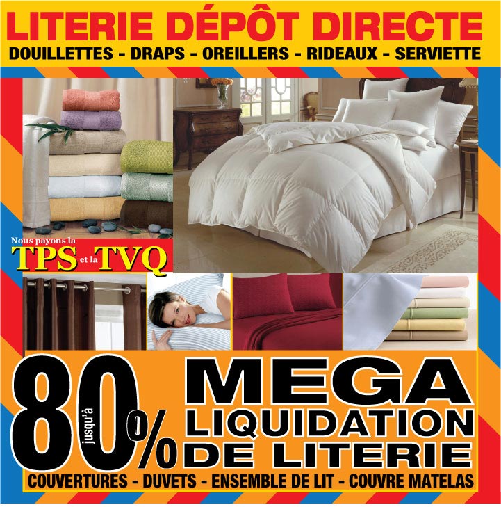 Literie Dépôt directe à Montréal