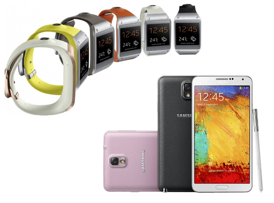 Samsung Galaxy Note 3 And Galaxy Gear Smart Watch Key Specifications And Features.