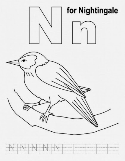 Printable Alphabet Coloring pages Nightingale Printable Alphabet Coloring pages Nightingale