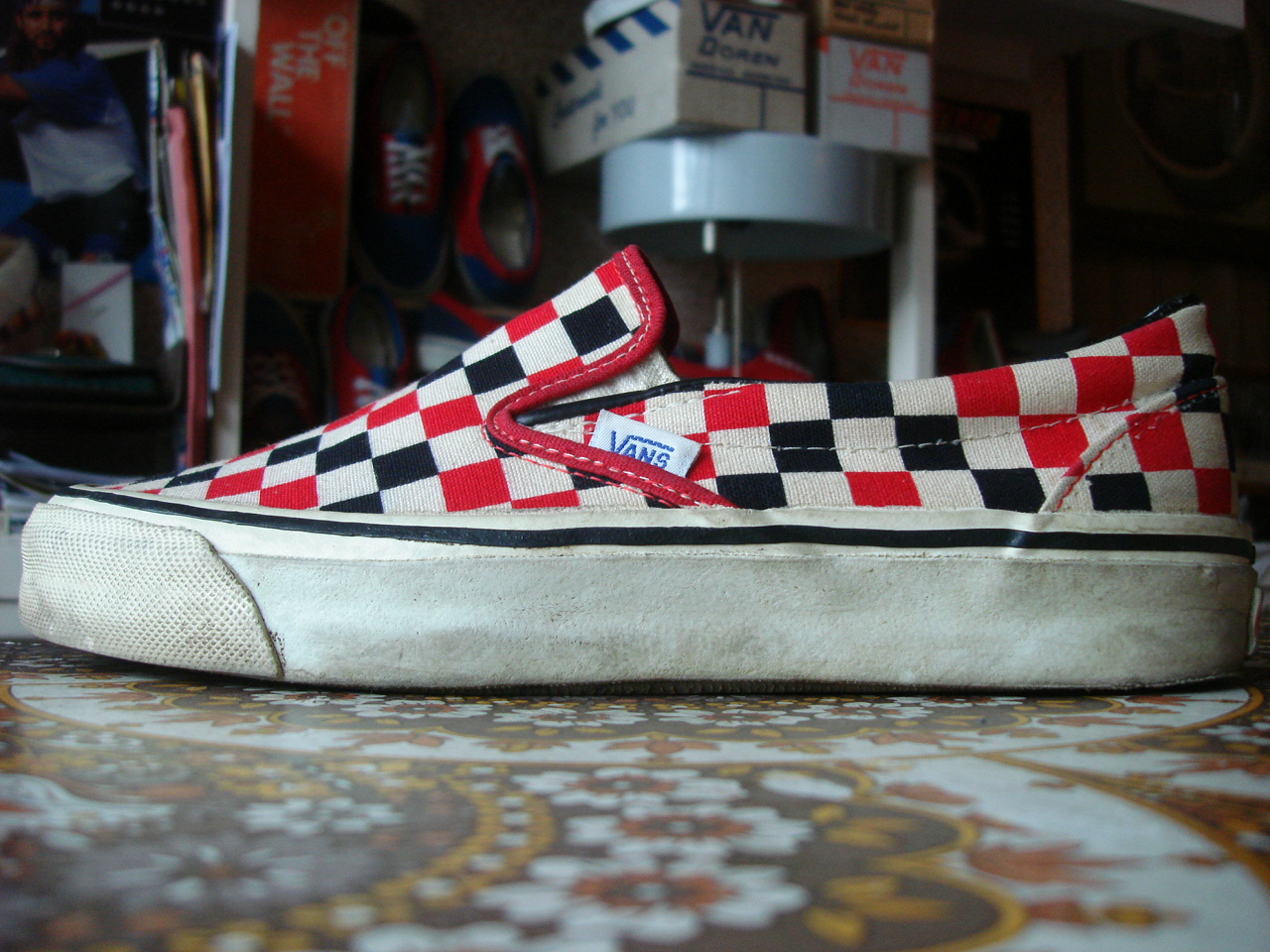 80s checkered vans