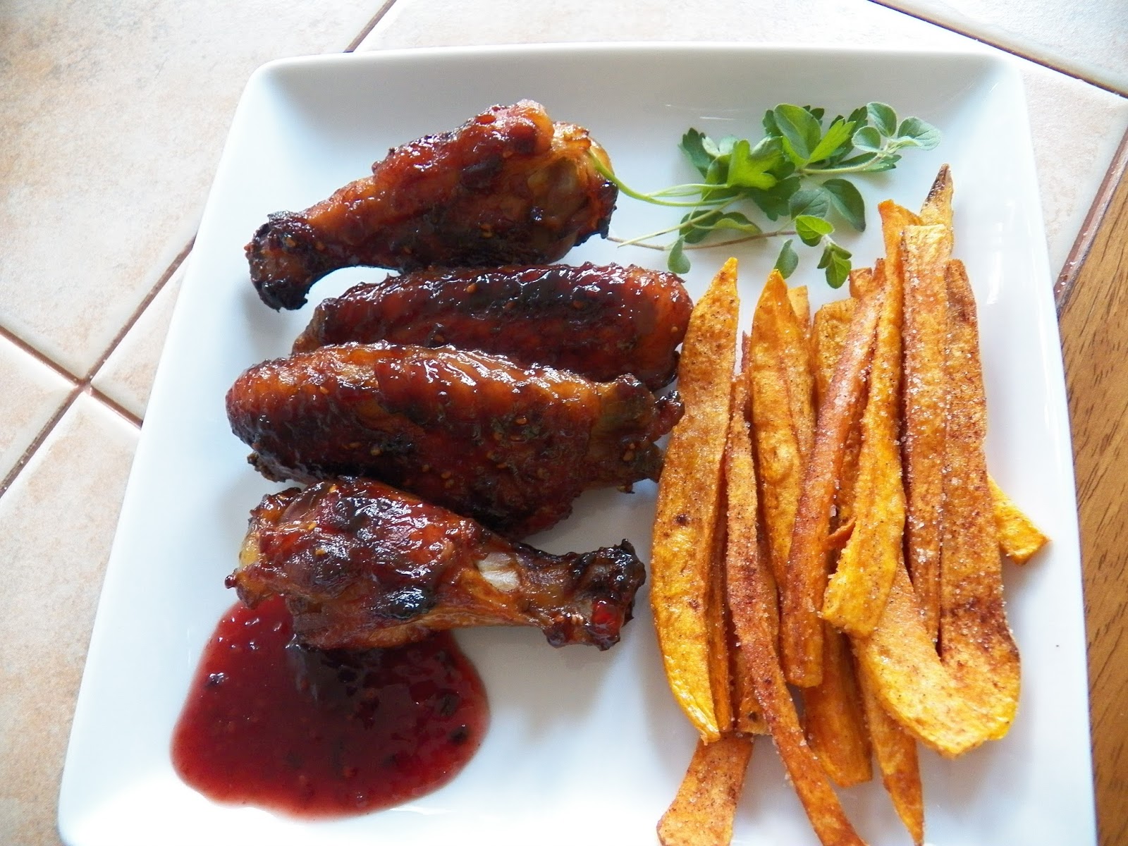 Raspberry Chipotle Sweet Hot Wings Sid's Sea Palm Cooking