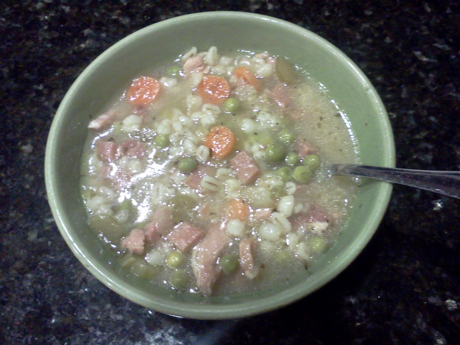 Carly's Cooking Corner Ham Barley Soup