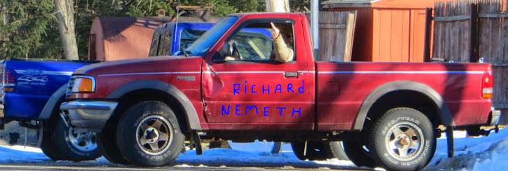 Brady Lake Village clerk Ethel Nemeth's husband Richard Nemeth doesn't seem to like the blog cam.