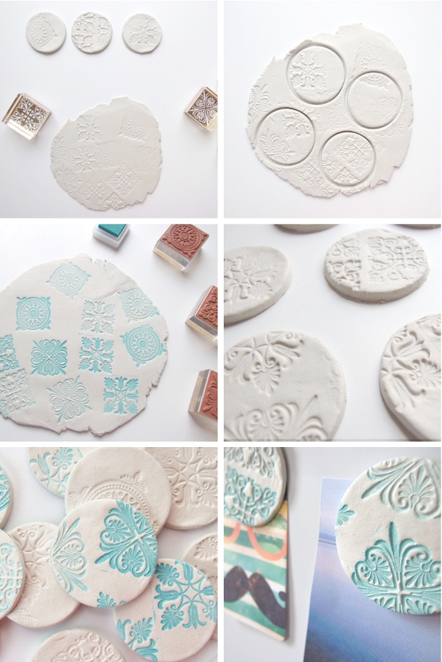 DIY STAMPED CLAY Gathering Beauty
