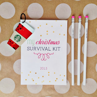 DIY Christmas Survival Kit and Printables by: Michelle Lea Designs