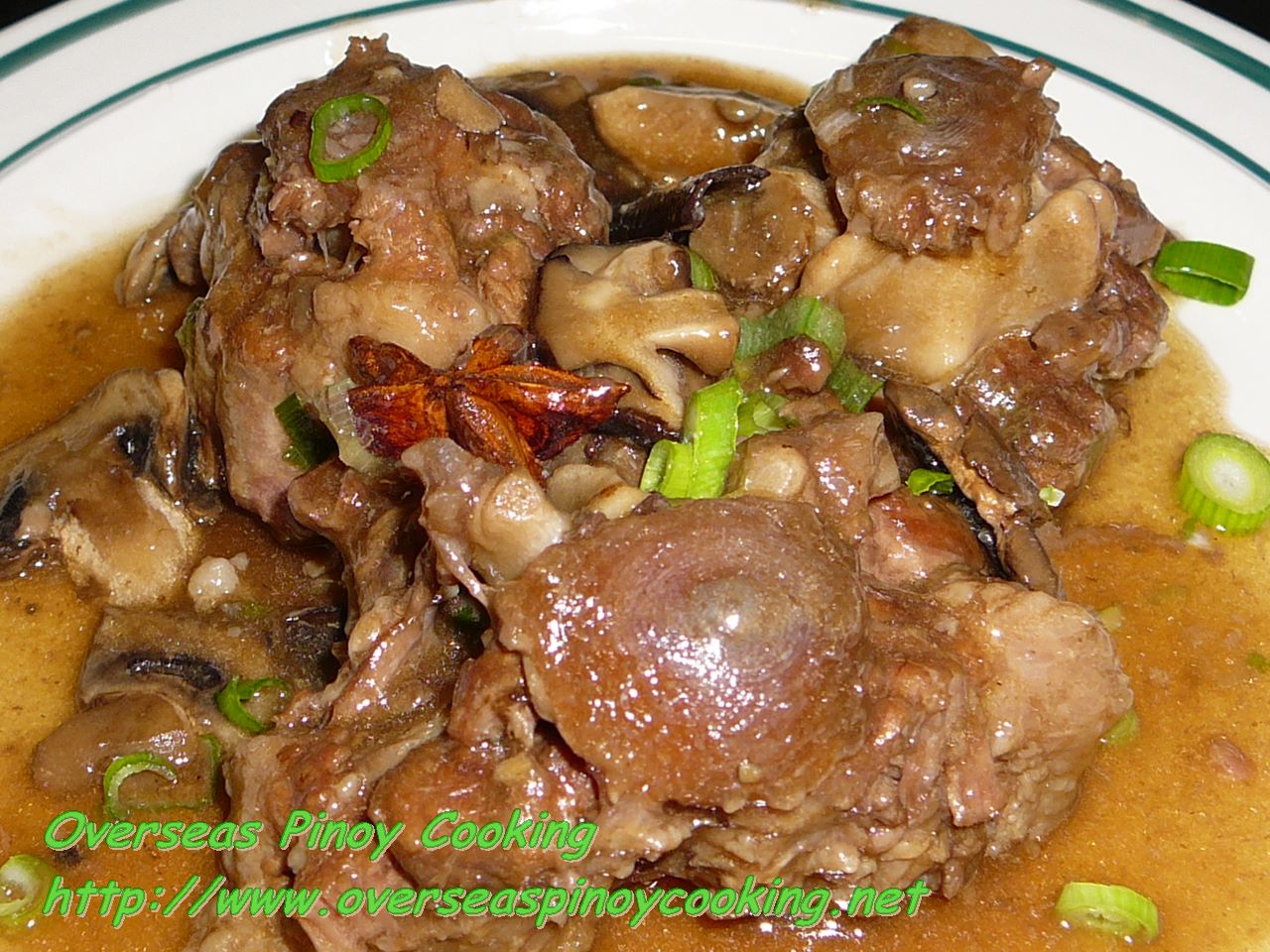 Oxtail with Mushroom and Oyster Sauce Filipino Dishes