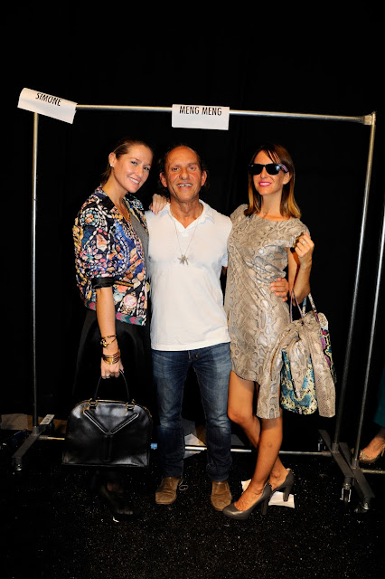 Fiona Ferrer, Custo Barcelona and Esther Royo at Mercedes-Benz Fashion Week New York