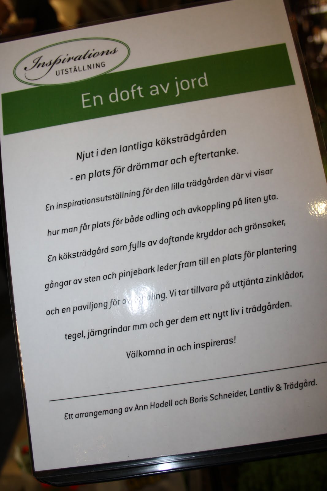 Njut i din trädgård: rum & trädgård trädgårdsmässan i kista