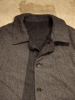 Engineered Garments "Reversible Coat in Black Nyco Ripstop with Dk.Grey Block HB Combo" Fall/Winter 2015 SUNRISE MARKET