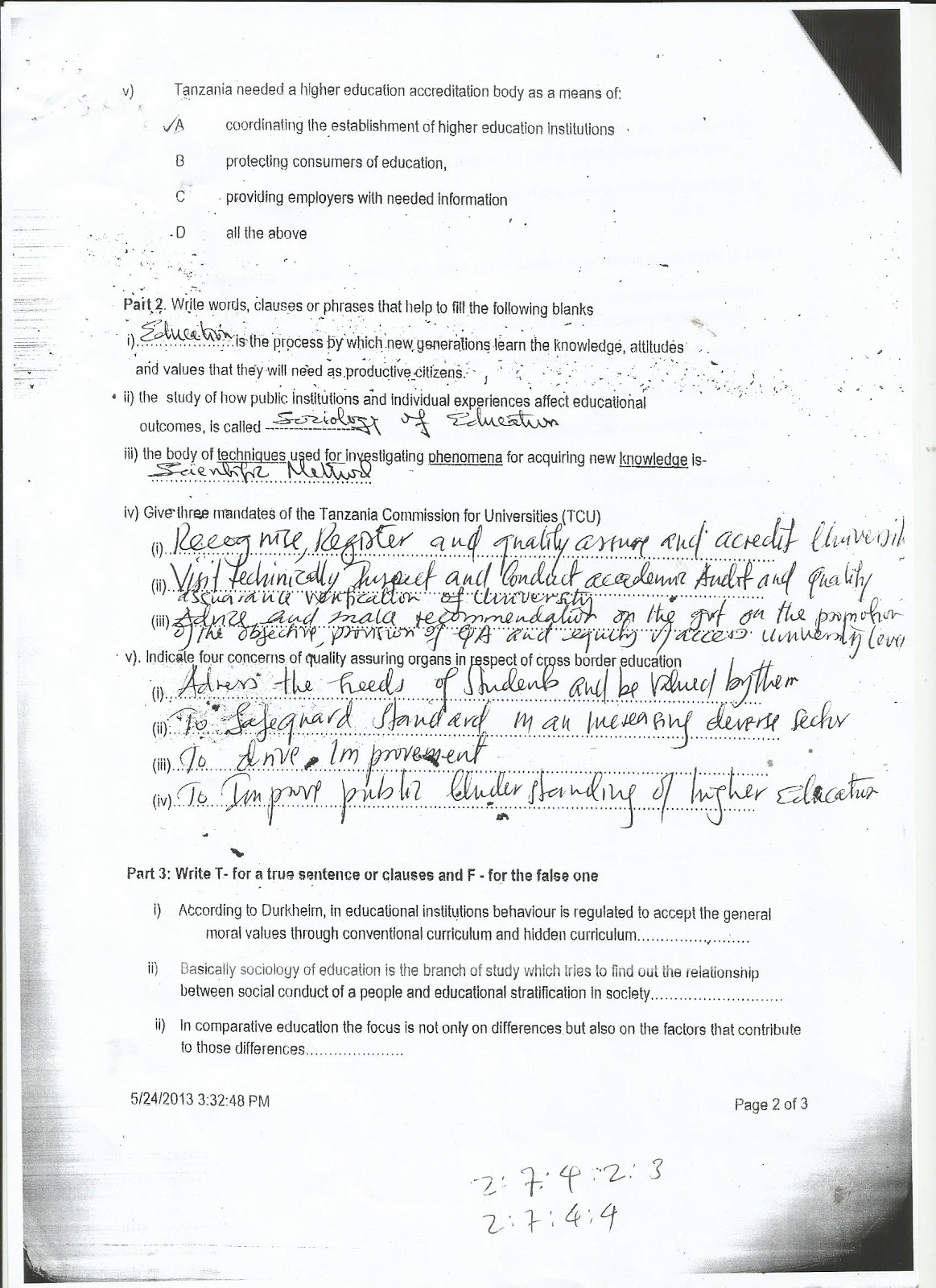 Sociology paper june 2013