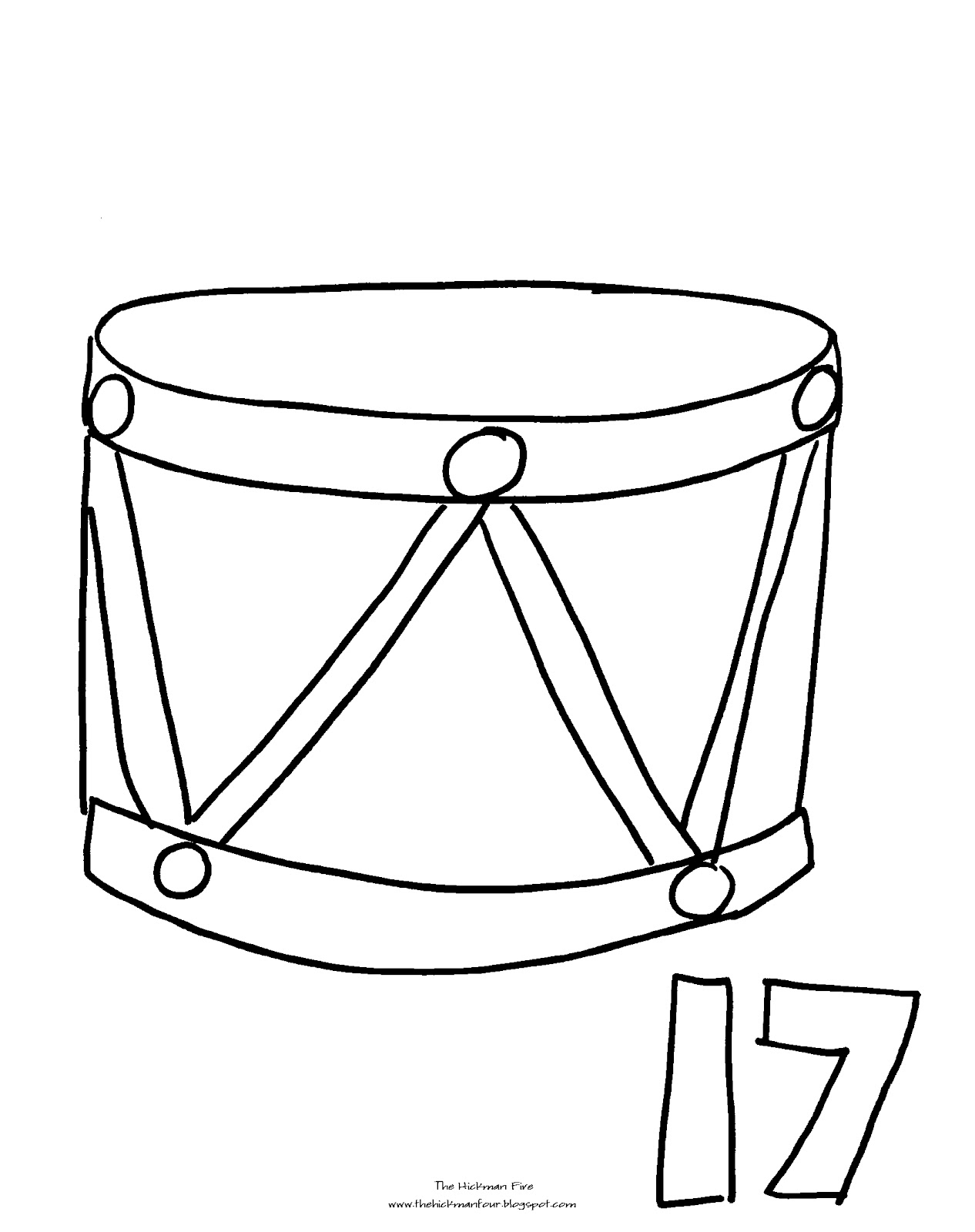 Drum Coloring Page Drum Coloring Page