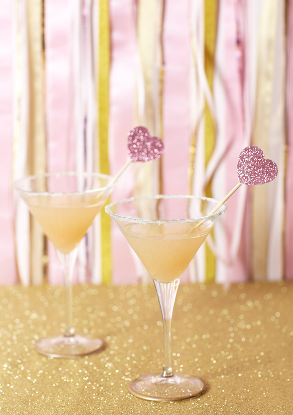 CAKE Creative Co. Valentines That Glitter Pink Grapefruit Martinis