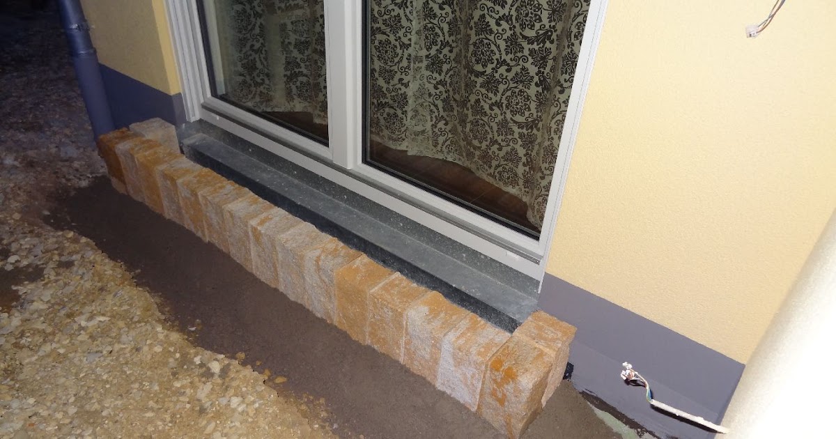 ...unser Haus entsteht: Erste Terrassenstufe, Ess-Tisch