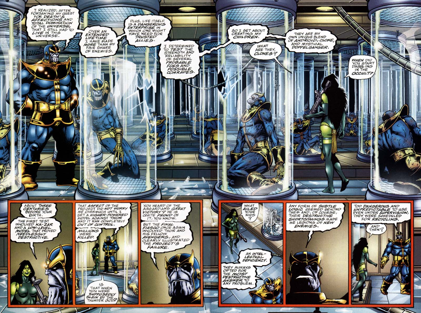 Characters with different speech bubbles. comicbooks