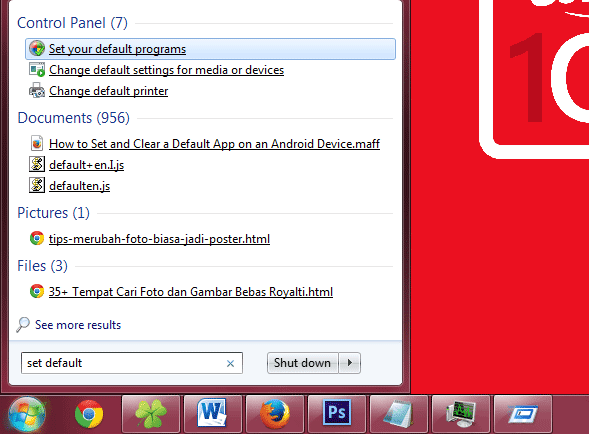 Cara Mengatur Program Default Saat Membuka File Pada Windows Cara Mengatur Program Default Saat Membuka File Pada Windows