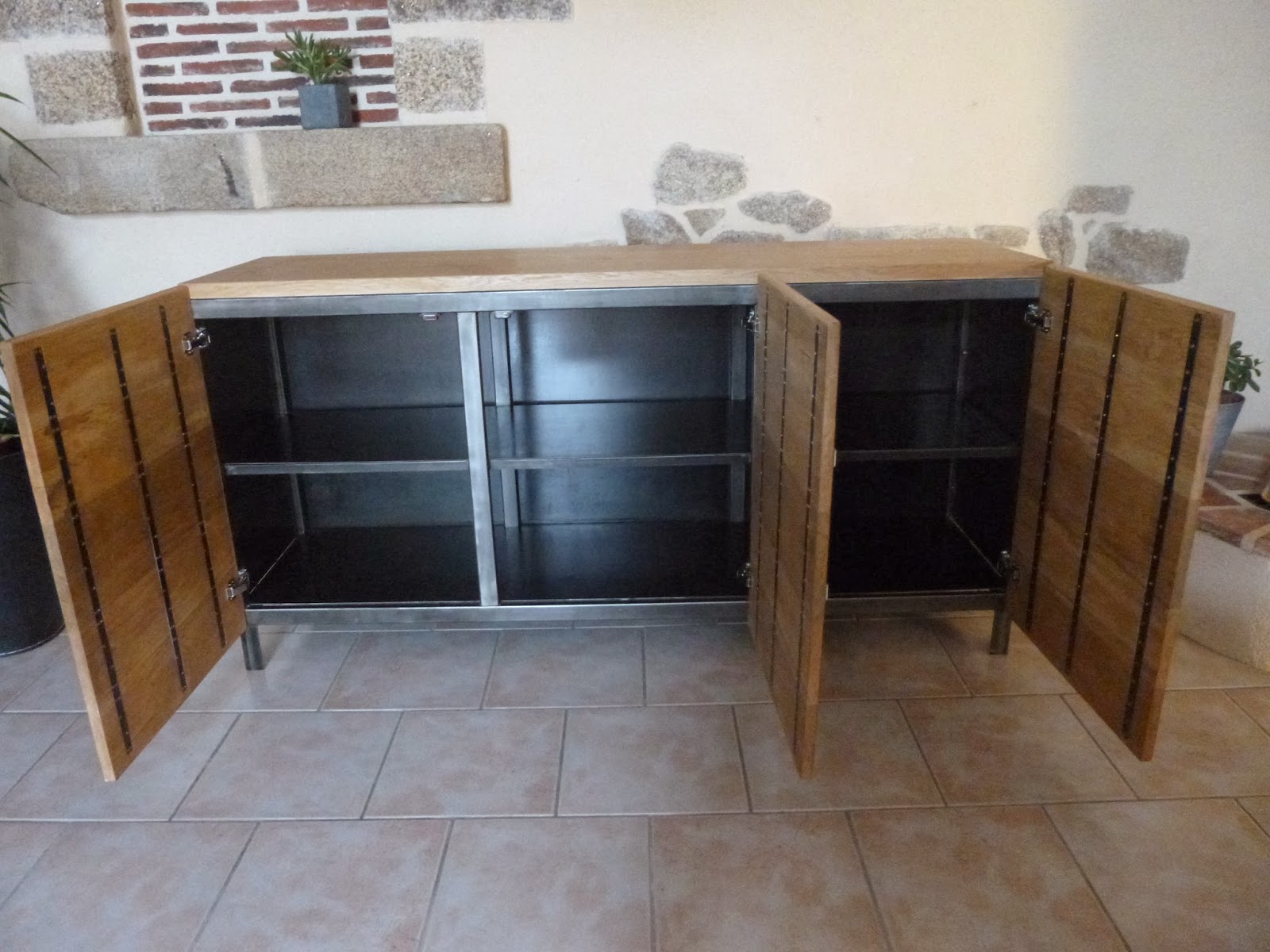 Buffet Bois Metal : FACTORY CREATION: BUFFET BOIS ET METAL Buffet Bois Metal : FACTORY CREATION: BUFFET BOIS ET METAL