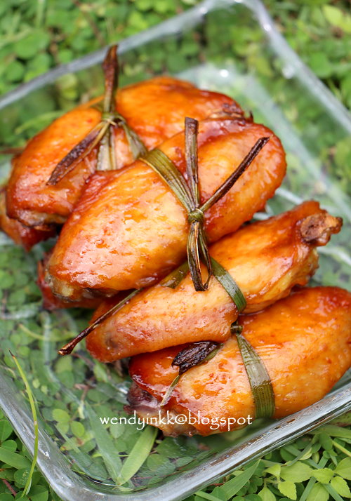 Table for 2.... or more Plum Sauce Chicken Wings Baked in a Flash