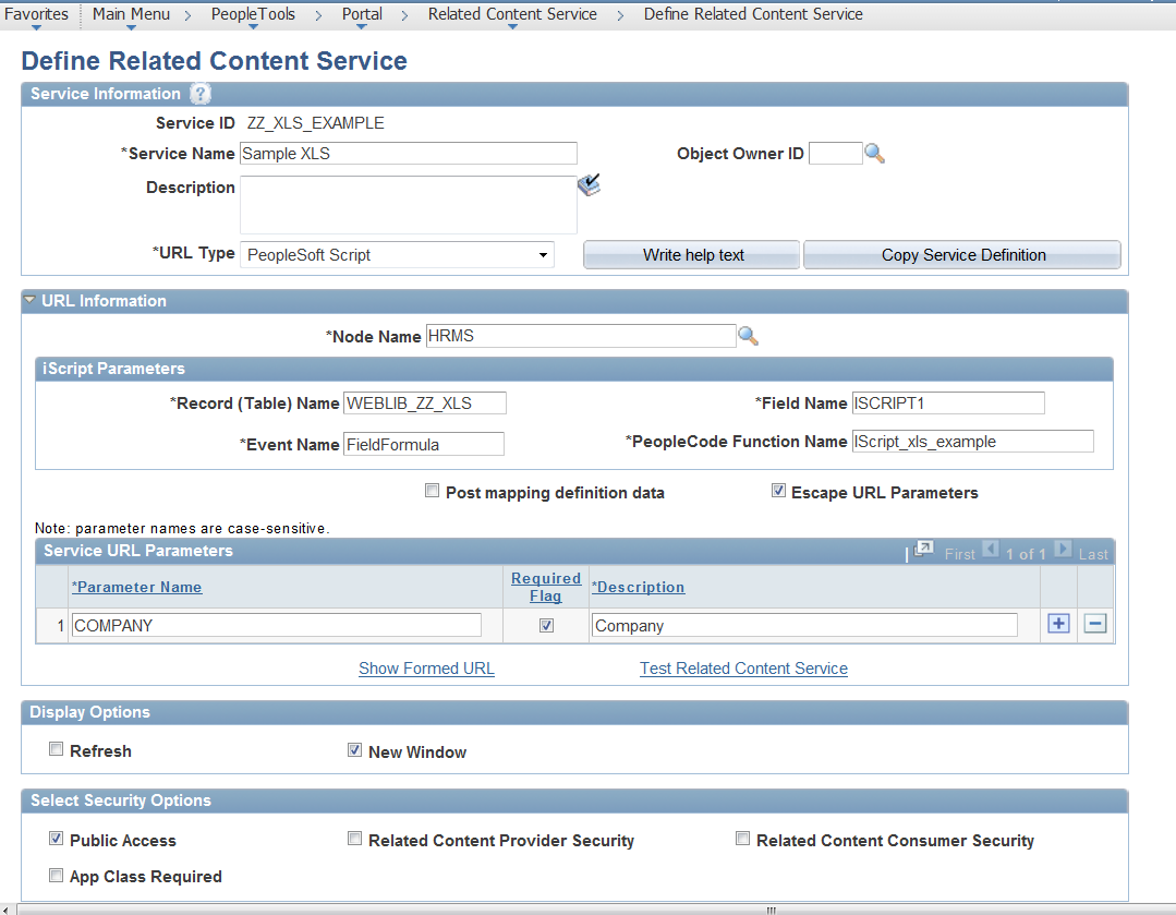 PeopleSoft Development Create XLS Reports From Related Actions