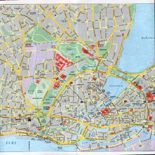Pdf map Hamburg Metro Germany CDR