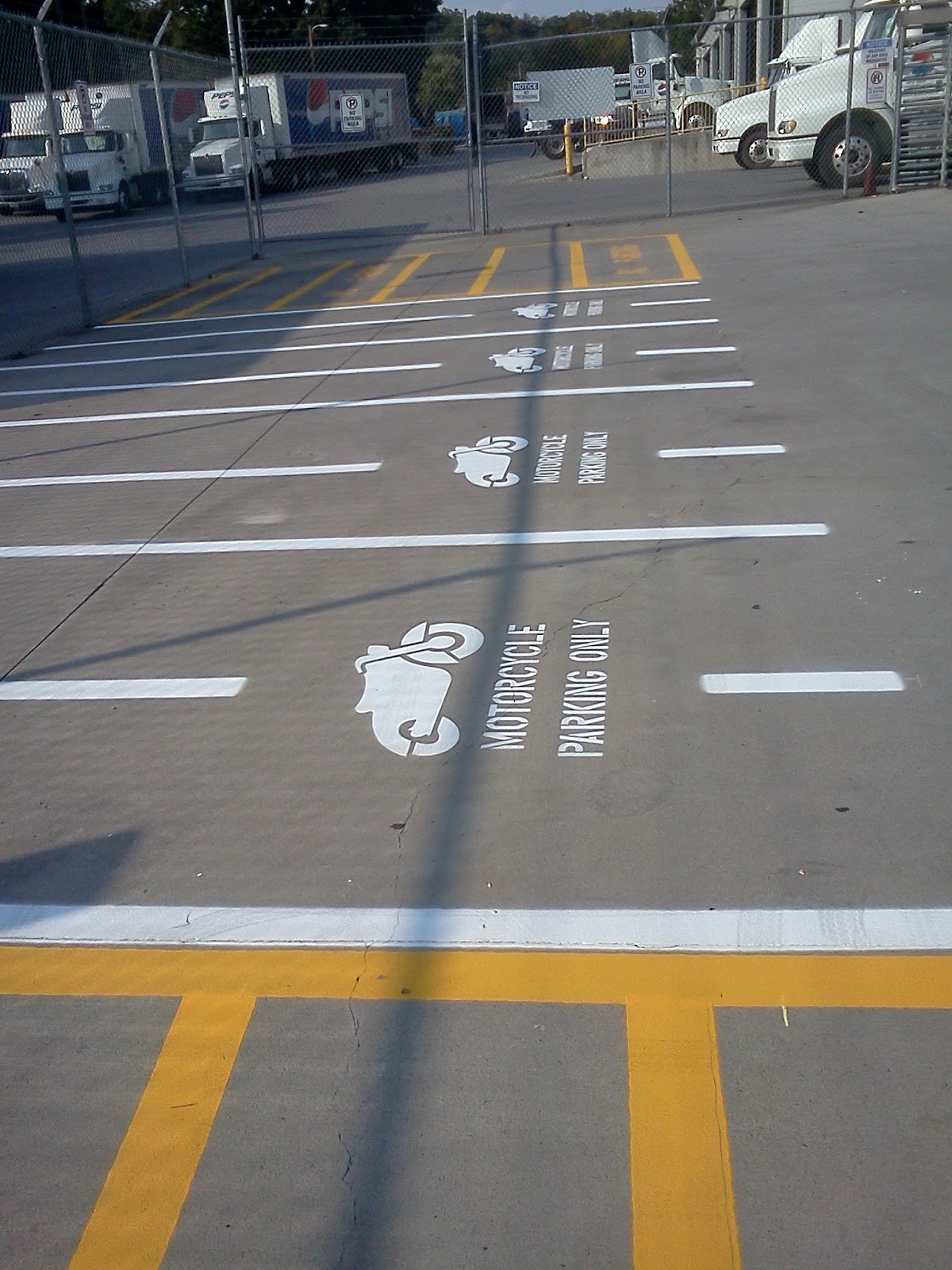 Custom Motorcycle Parking Stencil !!! by AAA Stripe Pro Custom Stencils