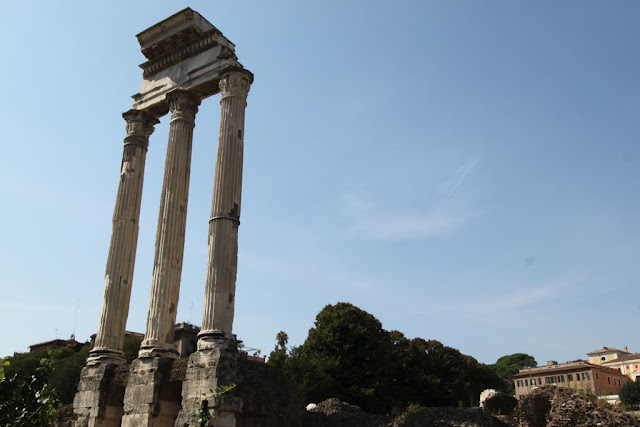 Temple of Castor & Pollux at Roman Forum in Rome, Italy Temple of Castor & Pollux at Roman Forum in Rome, Italy