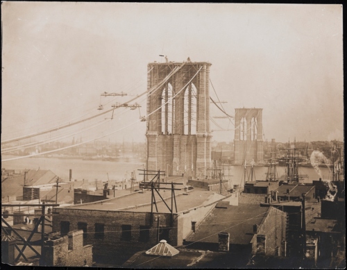 What Did Brooklyn Bridge  Look Like  in 1880 
